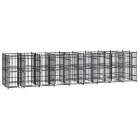 Outdoor Dog Kennel Steel 178.6 ftÂ¬â‰¤