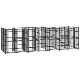 Outdoor Dog Kennel Steel 138.9 ftÂ¬â‰¤