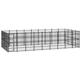 Outdoor Dog Kennel Steel 357.1 ftÂ¬â‰¤