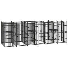 Outdoor Dog Kennel Steel 119 ft²