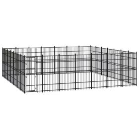 Outdoor Dog Kennel Steel 486.1 ftÂ¬â‰¤