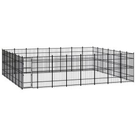 Outdoor Dog Kennel Steel 555.5 ftÂ¬â‰¤