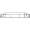 Dog Kennel Black 581.3 ftÂ¬â‰¤ Steel