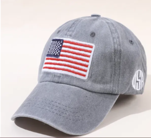 New baseball hat washed and made old letters peaked cap tide men and women American flag cotton multicolor hat